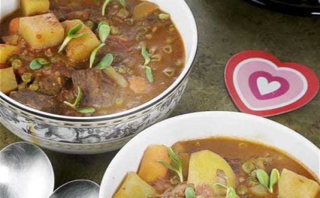 Slow Braised Red Wine Lamb Stew with Moroccan Spices
