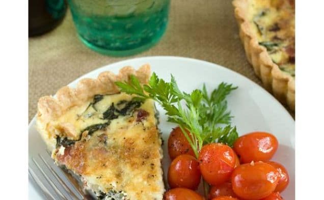 Bacon and Arugula Quiche