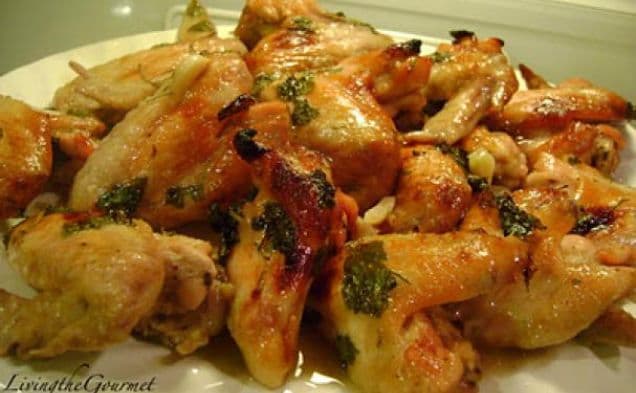 Baked Lemon~Lime Chicken Wings