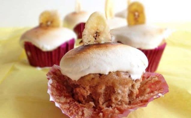 Banana Peanut Butter Cupcakes
