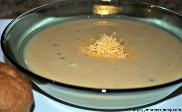 Cauliflower, Leek and Cheddar Cheese Soup