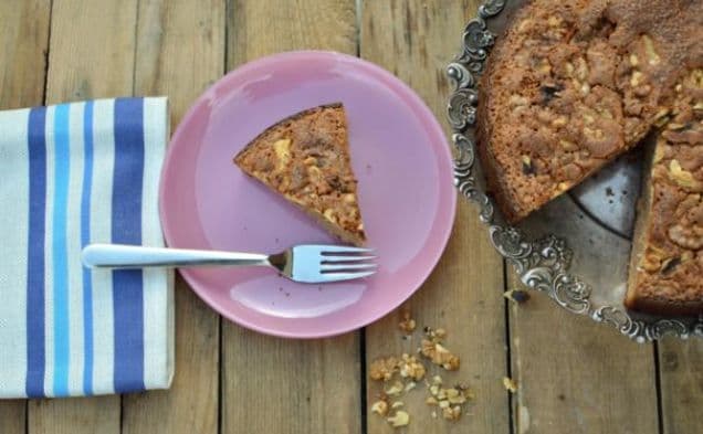 Chocolate Nutella Walnut Cake