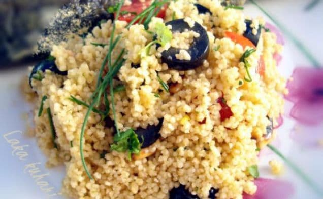 Couscous with olives