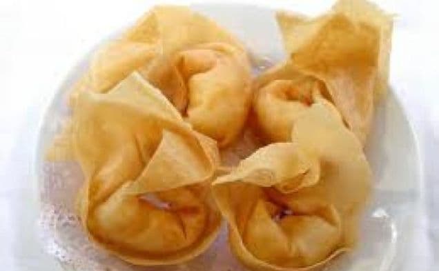 Fried Stuffed Wontons with Healthy Dark Chocolate