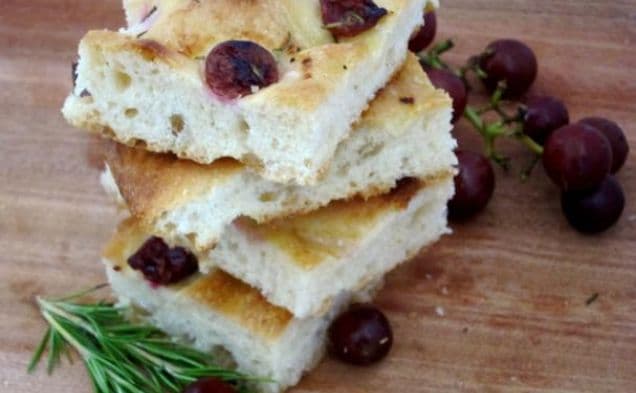 Grape and Rosemary Focaccia