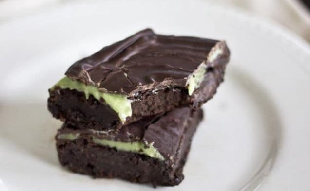 Healthy Mint Brownies
