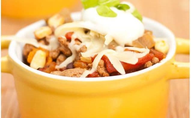 Kicked Up Slow Cooker Chili