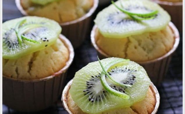 Kiwifruit & Lime Cupcakes