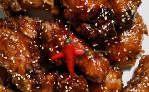 Korean Extra Crispy Fried Chicken w Sweet Spicy Glaze