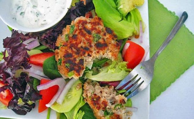 Lightened Up Salmon Cakes