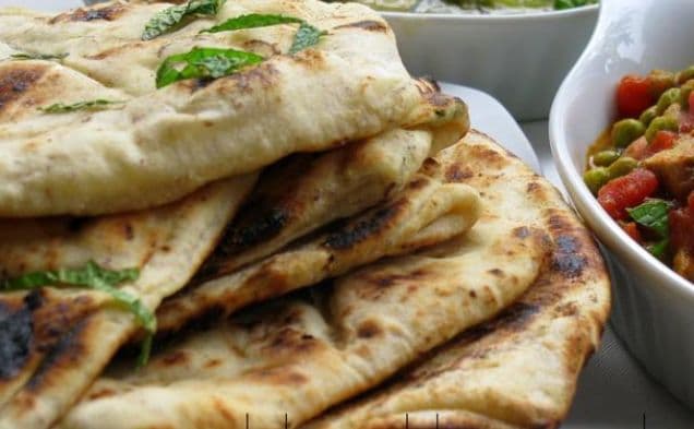 Mint, Fennel and Garlic Naan