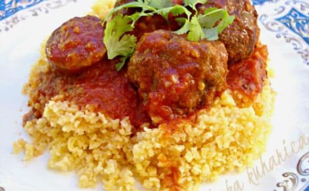 Moroccan kofte and sausage stew