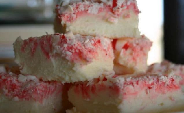 Peppermint White Chocolate Fudge