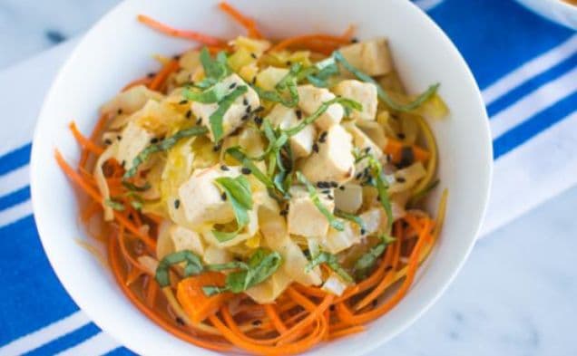 Red Curry Stew & Vegetable Noodles