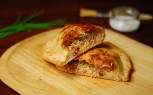 Smoked Salmon and Mascarpone Calzone