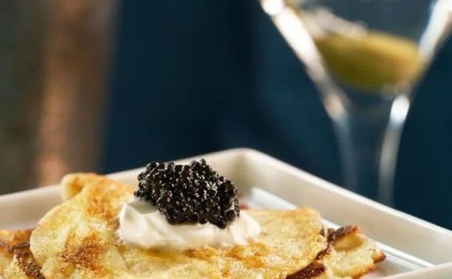 Sterling Cooper Blini with Caviar