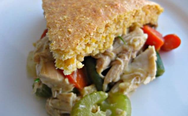 Turkey Pot Pie With Cornbread Crust