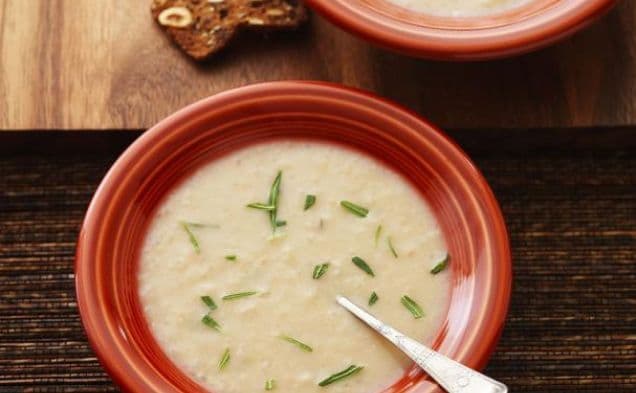 Tuscan White Bean Soup with Olive Oil and Rosemary