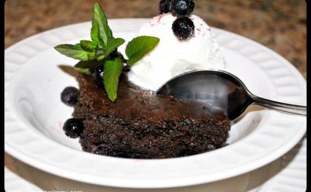 Whole Wheat Blueberry Brownies