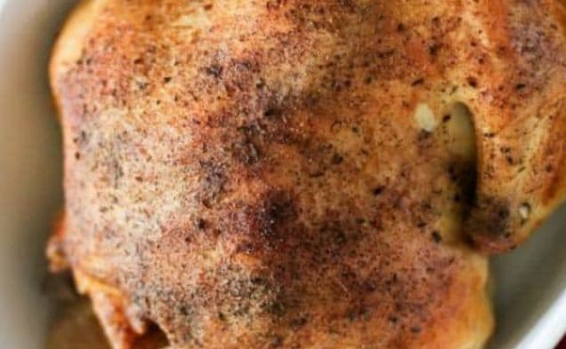Easy Slow Cooker Whole Chicken With Rosemary