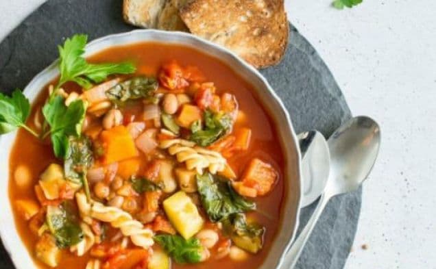 Winter Vegetable Minestrone Soup