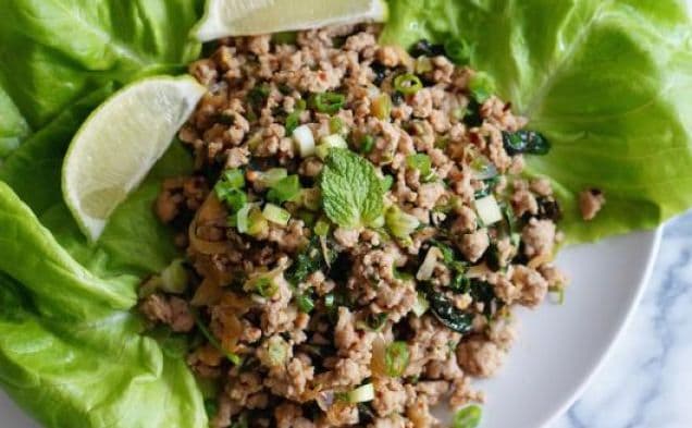 Spicy Thai Pork Lettuce Wraps