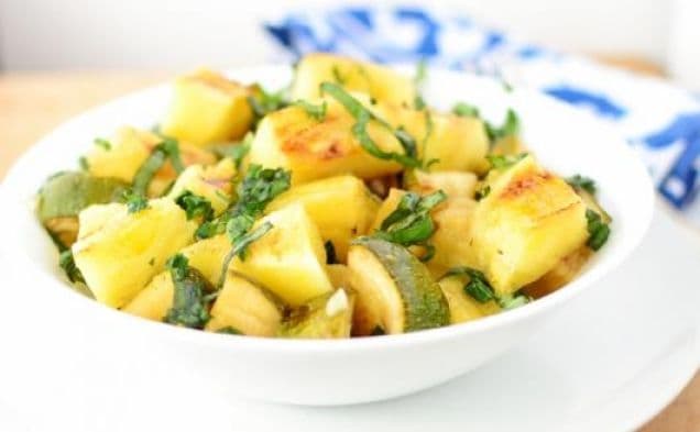 Grilled Pineapple Zucchini Side Salad