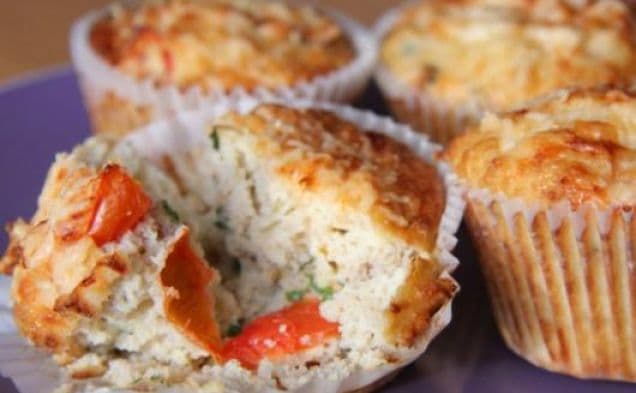 Tomato, Basil & Parmesan Muffins