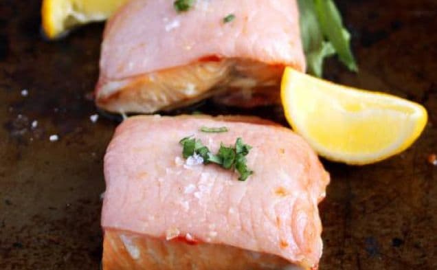 Bacon-Wrapped Salmon