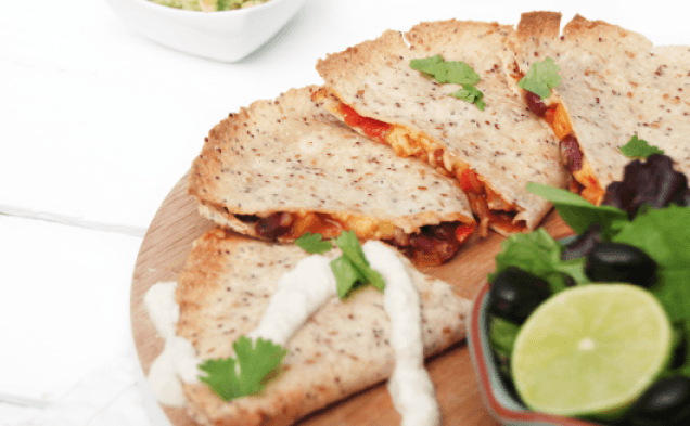 Spicy Vegan Quesadillas
