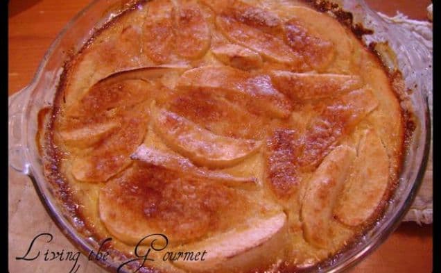 Apple Custard Pie With Oatmeal Crust
