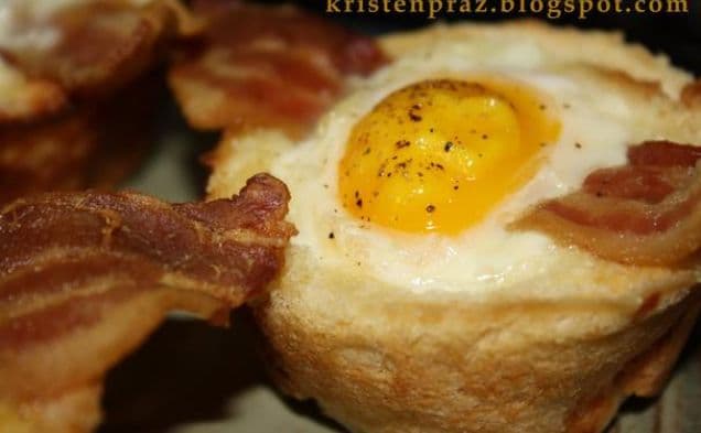 Bacon & Egg Toast Cups