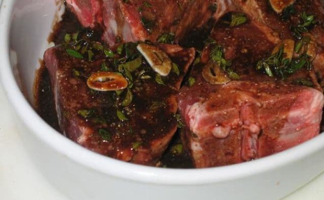 Balsamic Marinated Lamb Chops