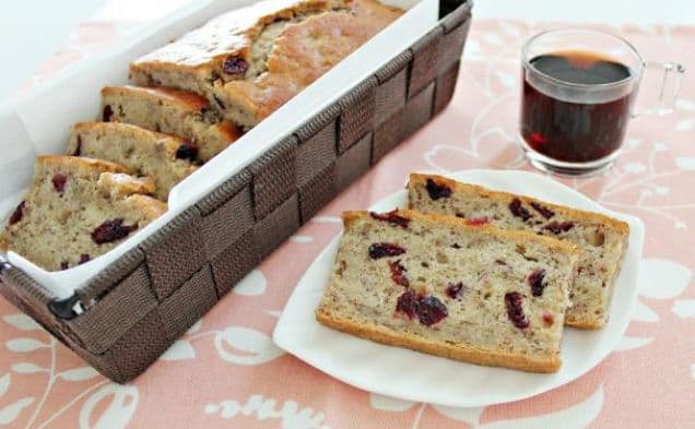Banana, Cranberry and Apple Bread