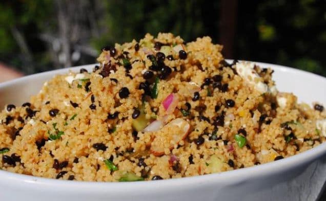 Black Lentil and Couscous Salad