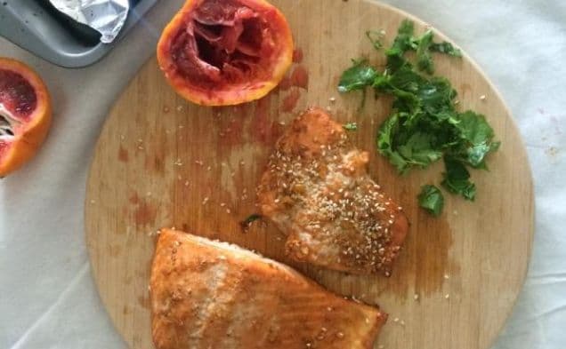 Blood Orange Sesame Salmon