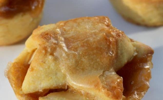 Brandy-Apple Mini Pies With Cornmeal Crust