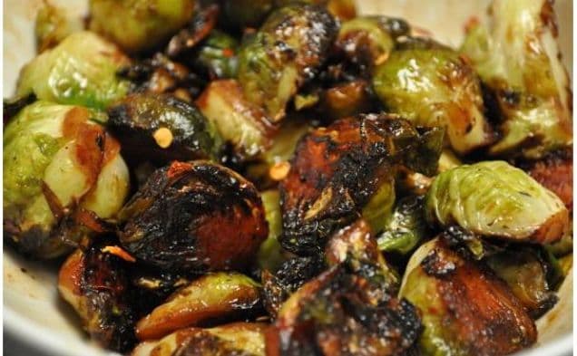 Brussels Sprouts In Honey Butter With Chili Flakes