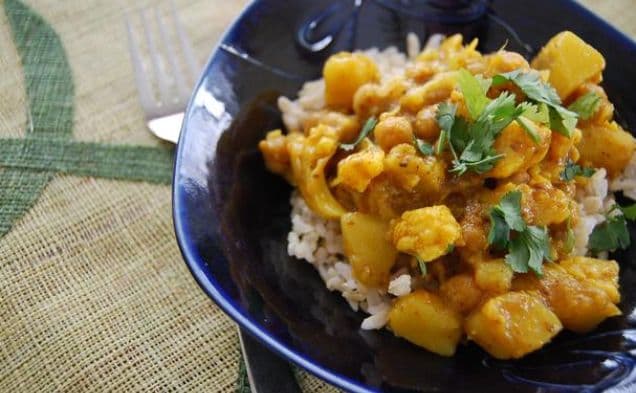 Channa-Chickpea, Potato & Cauliflower Curry