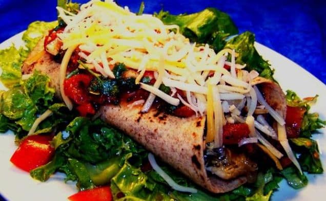 Chicken and Black Bean Burritos