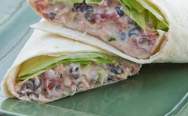 Chicken Enchilada Salad Wraps