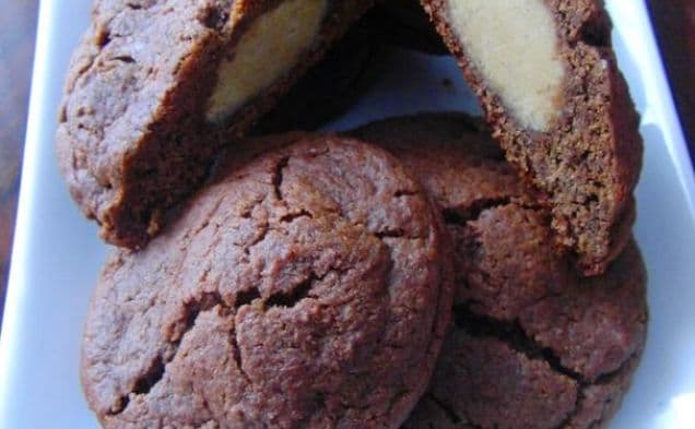 Chocolate Peanut Butter-Filled Cookies