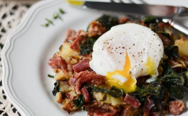 Corned Beef Hash with Kale