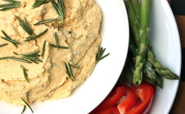 Crispy Rosemary Hummus