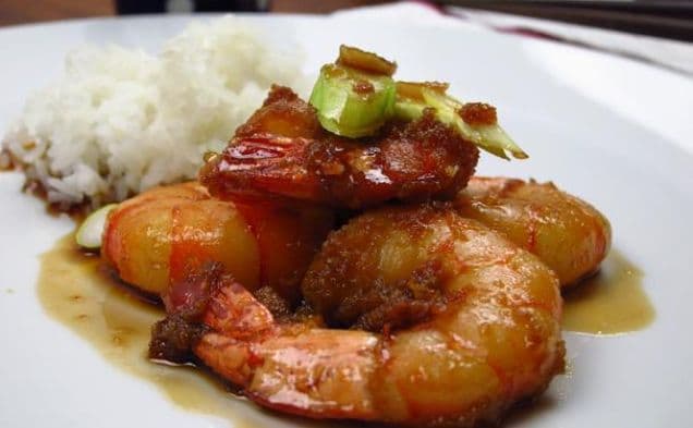 Crispy Tiger Prawns With Honey and Garlic Sauce