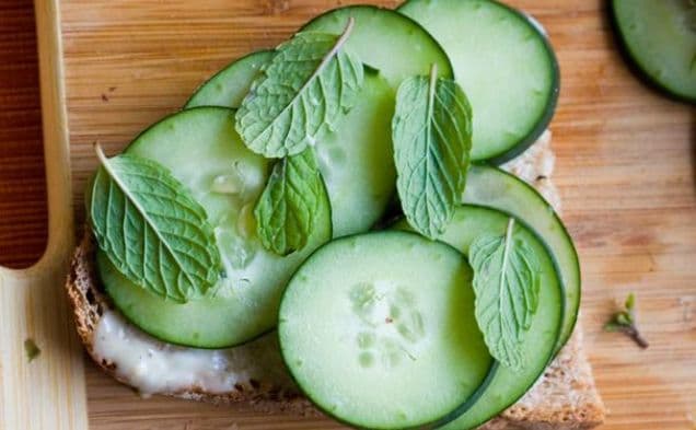 Cucumber Mint Tea Sandwiches