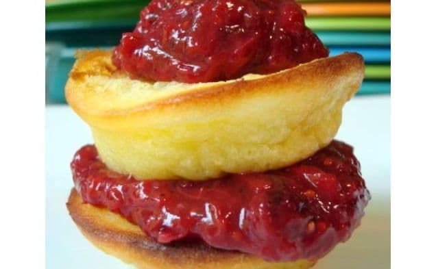 Dutch Babies With Mulberry-Rhubarb Compote