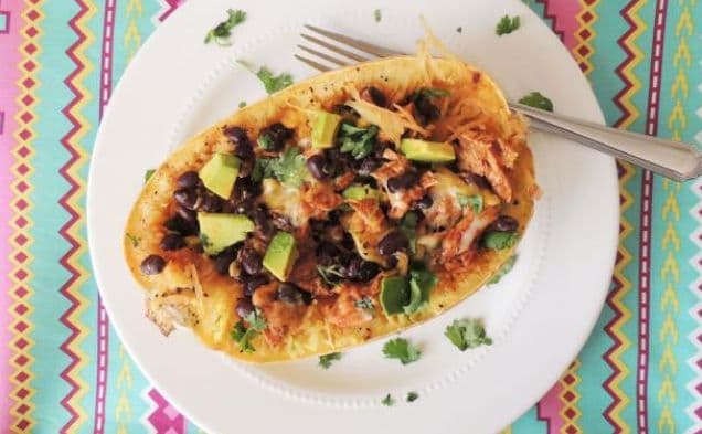 Enchilada Stuffed Spaghetti Squash