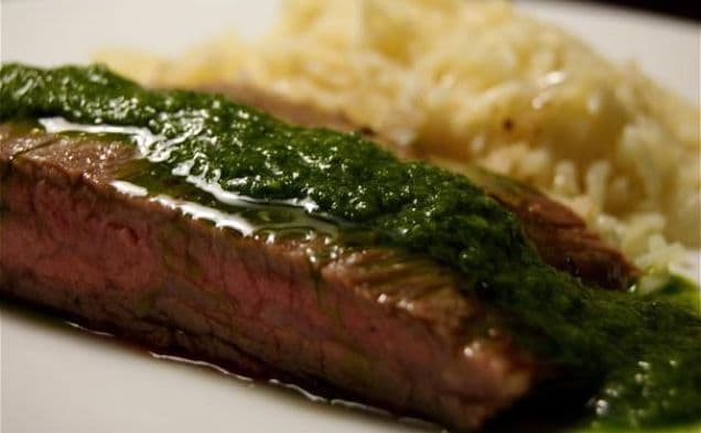 Flank Steak With Chimichurri Sauce
