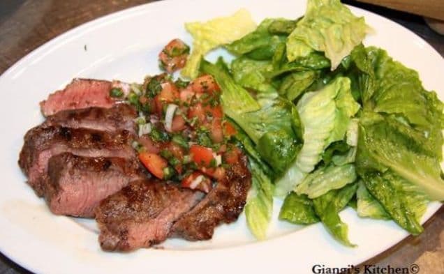Flank Steak with Herbed Salsa